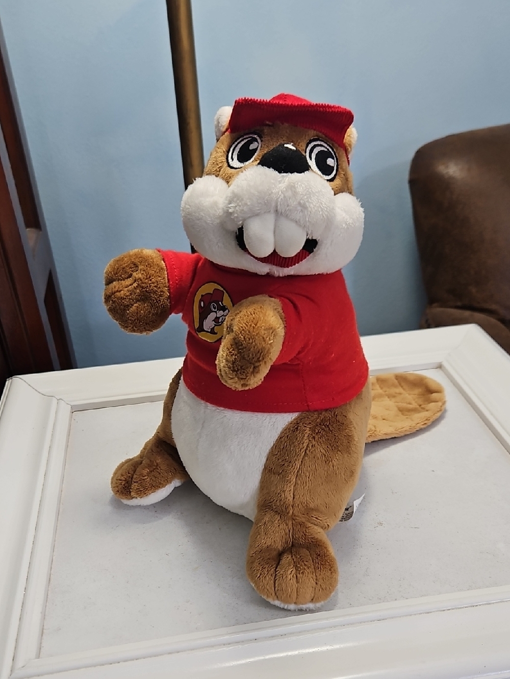 Buc-ees Red Cap Beaver Mascot Plush 10" Toy